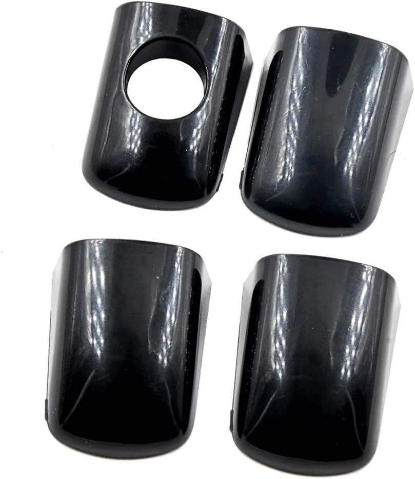 CANJPTON 4Pcs Door Handle End Caps Trim Set Compatible with Citroen Berlingo Peugeot Partner Exterior Door Handle Cover 9101JS 9101JR 9101GE 9101.GG 9101.AX