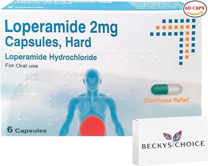 60 Anti Diarrhea Loperamide 2mg Capsules (10 Packs - 6 Capsules Each) – Fast-Acting Anti Loose Motion Instant Diarrhoea Relief Tablets