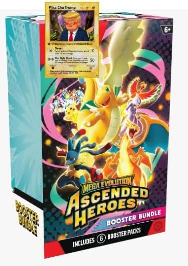 Ascended Heroes Booster Bundle - ME: Ascended Heroes (ASC) plus Hobby Rewards BONUS PROMO - PARODY Card