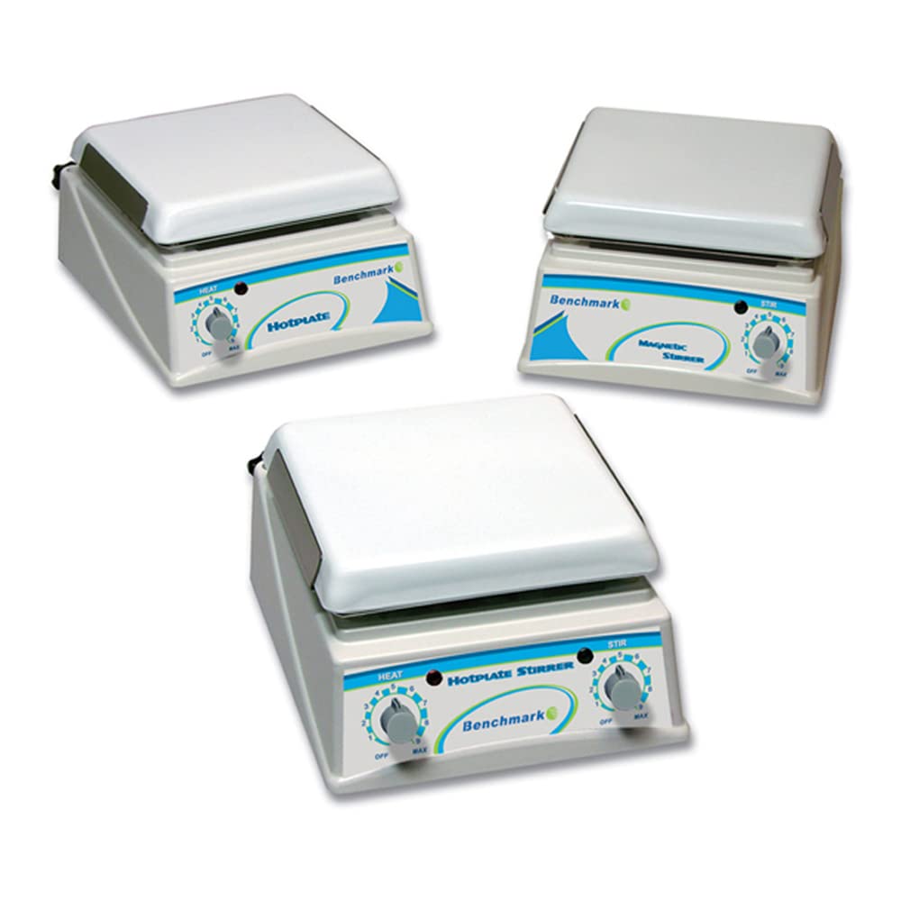 Benchmark Scientific H4000-H Ceramic Top Hot Plate, 7.5" x 7.5" Platform, 9" Length x 8" Width x 4.5" Height, 120V/60Hz
