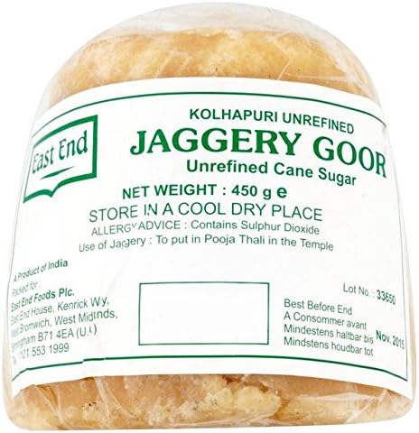 East End Jaggery Goor Unrefined Cane Sugar 450g