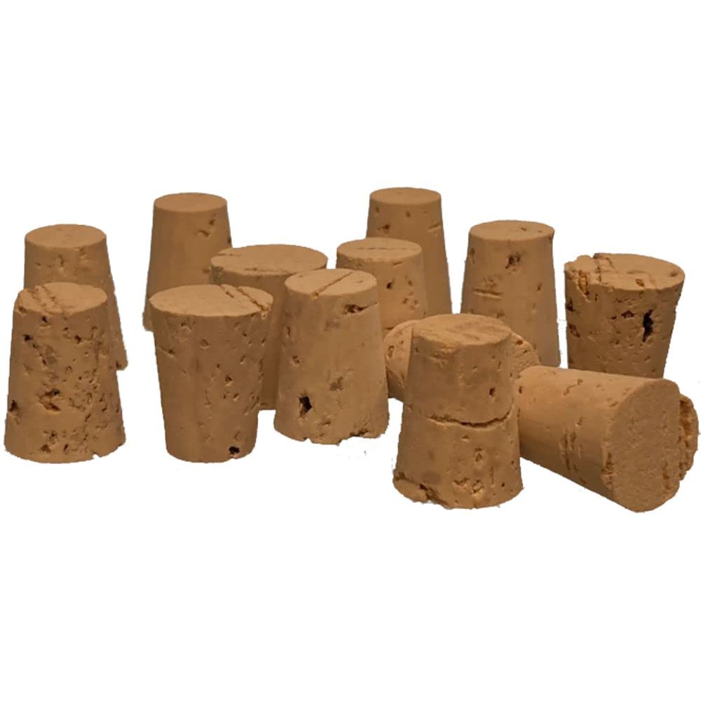 Cork Stoppers, Size 3, XXX Quality, Karter Scientific 18A3 (Case of 500)