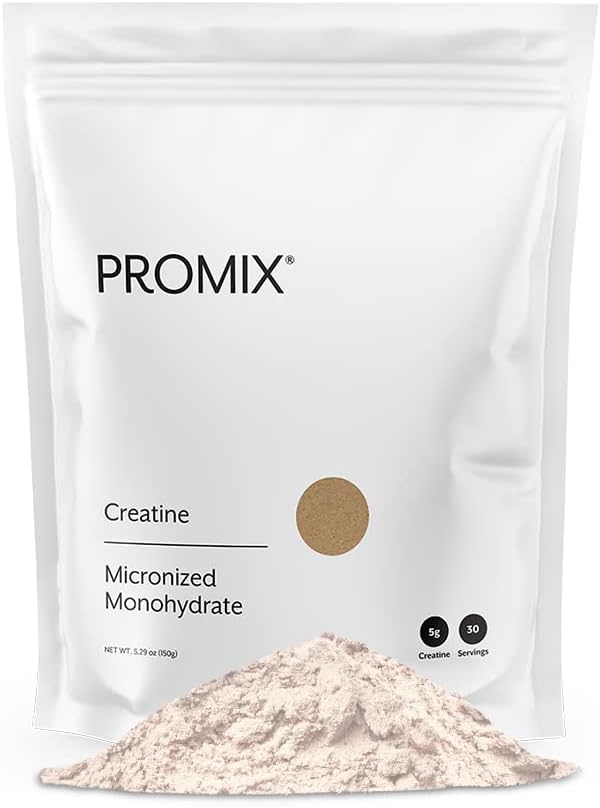 Promix Creatine Monohydrate Powder, 5g of Micronized Creatine Supplement per Serving, Supports Muscle Growth & Recovery, Keto Friendly, Unflavored - 30 Servings