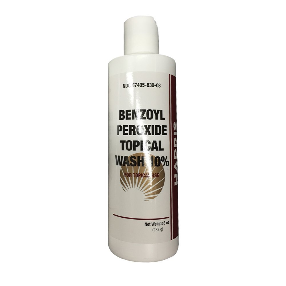 Harris Pharma 10% Benzoyl Peroxide Wash 8 oz Pack of 3