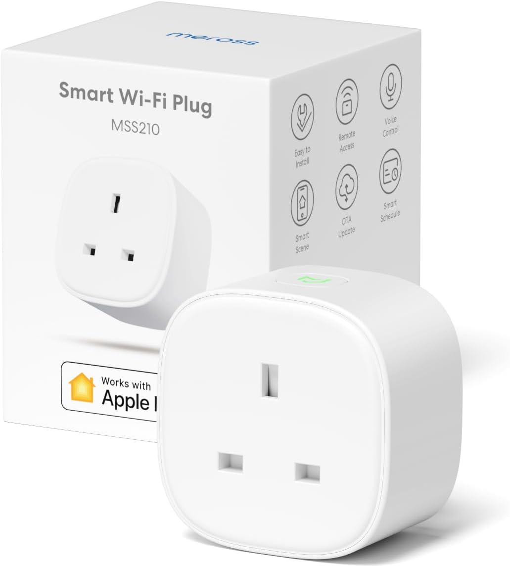 meross WiFi Smart Plug, Wireless Remote Control Timer Switch, Works with Alexa, Apple HomeKit, and Google Home