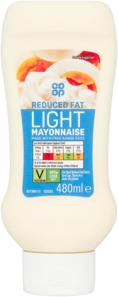 Co-op Reduced Fat Mayonnaise, 480ml