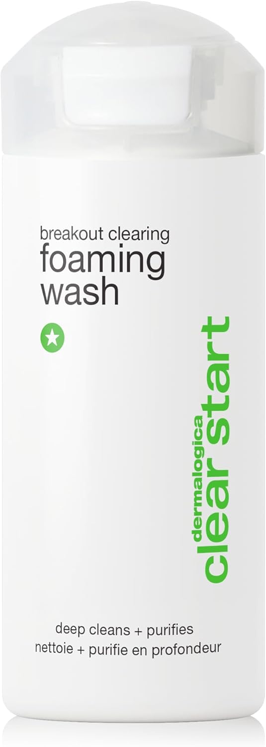 Dermalogica Clear Start Breakout Clearing Foaming Wash - Fights Breakouts, Cleans & Removes Dead Skin Cells, Dirt & Excess Oils, Purifies Skin, for Face, Back & Neck, Suits All Skin Types