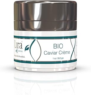 Lira Clinical Bio Caviar Creme - Anti Aging Face Moisturizer for Women and Men - Anti Wrinkle Face Cream with Plant Stem Cells - Perfect Hydrating Face Cream for All Skin Types - 1 Ounce