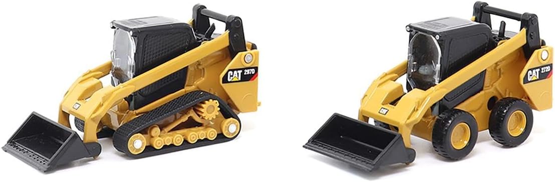 Diecast Masters 1/64 Caterpillar 272D2 Skid Steer Loader & 297D2 Compact Track Loader Set 84647