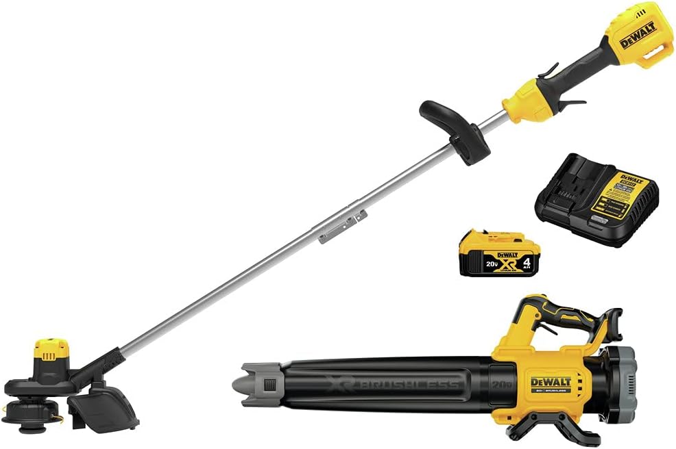 DEWALT 20V MAX String Trimmer and Leaf Blower Kit, Cordless, Battery & Charger Included (DCKO215M1)