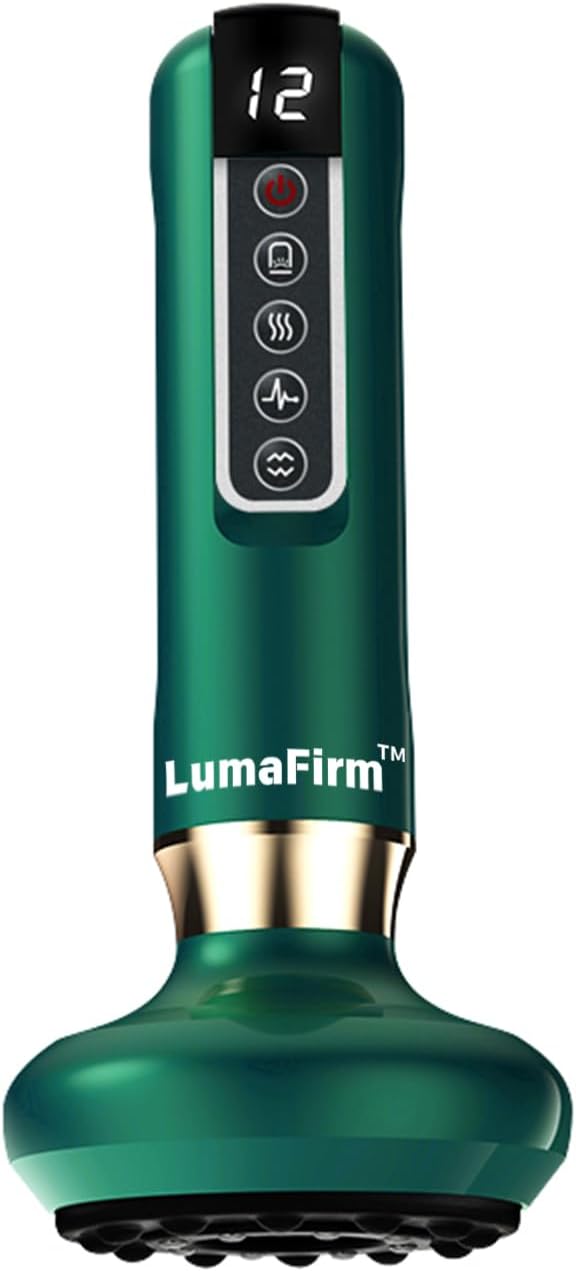 LumaFirm Cellulite Massager - A Cordless Rechargeable Massager with 12 Intensity Levels That Provides Relaxation and Cellulite Removal for The Neck, arms, Thighs, Waist, Abdomen and Buttocks.