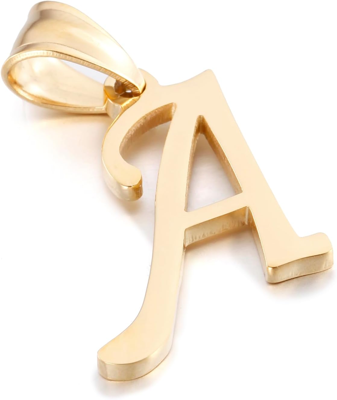 Initial Charms Gold Initial Pendant 14k Gold Letter Charm Name Pendant for Women and Men