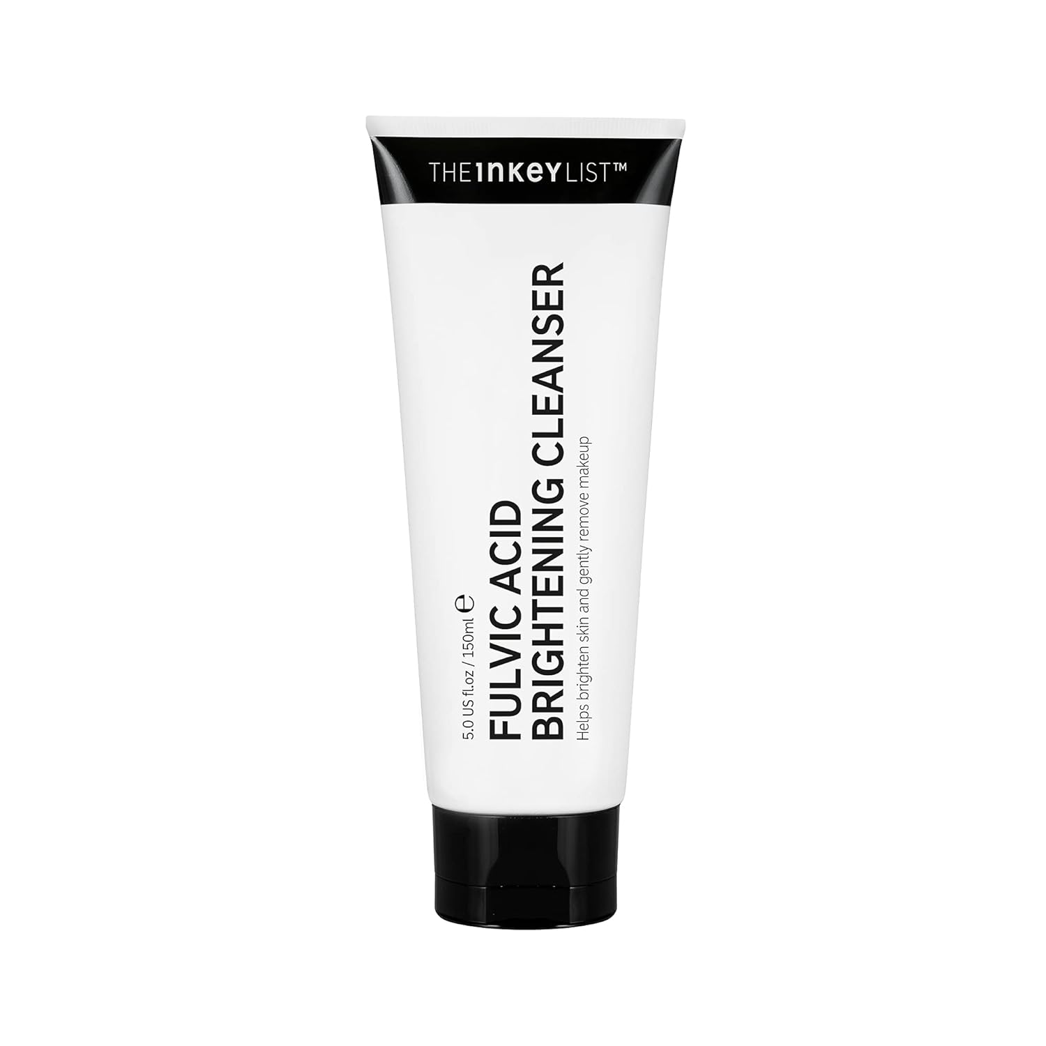 The INKEY List Fulvic Acid Brightening Cleanser, Gel Face Cleanser Gently Exfoliates and Removes Makeup, Improves Uneven Skin Tone, 5.07 fl oz