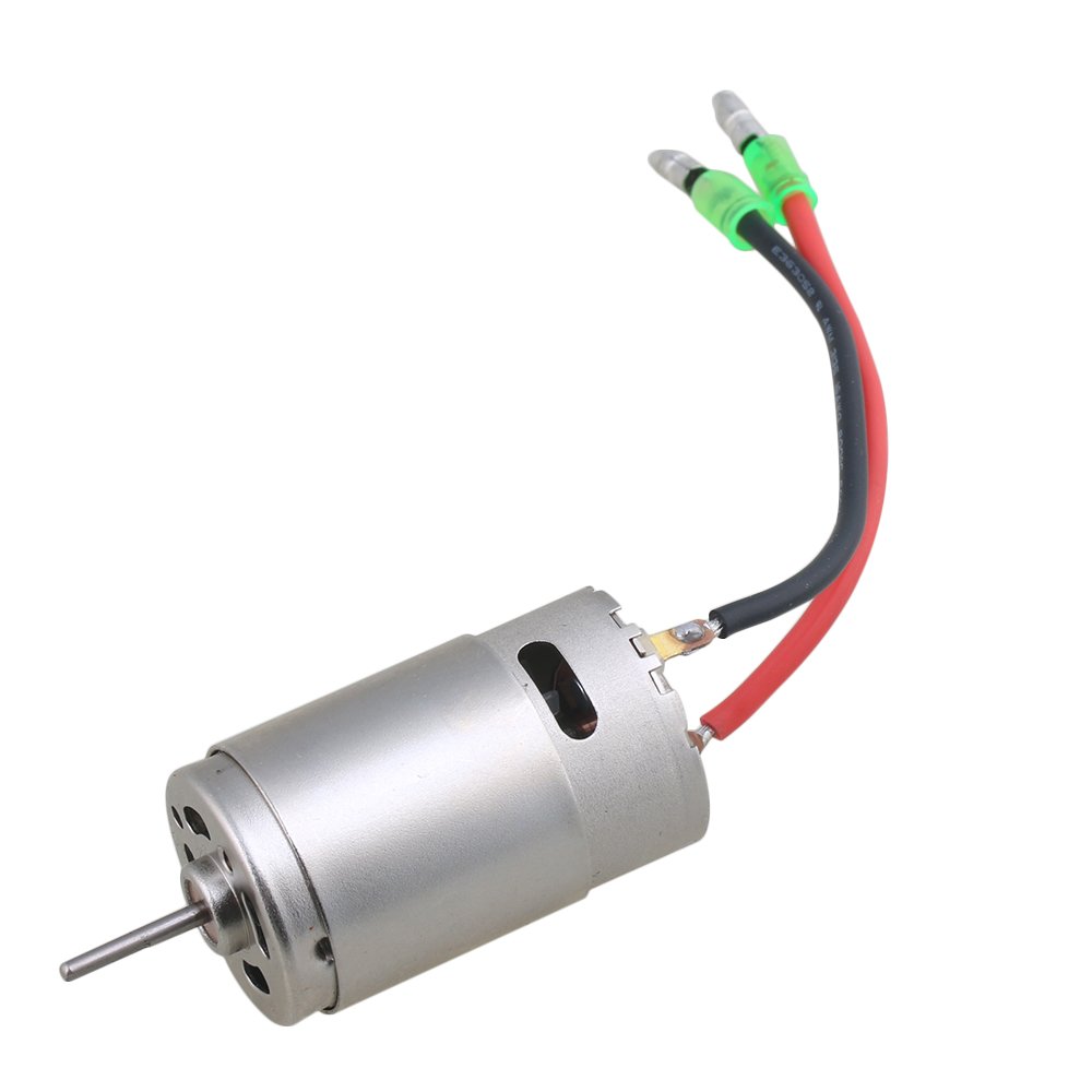 Homeswitch RC 7.2V-8.4V M390T Brushed Motor with Bullet Cable replacement for RC 1:16/1:18 Model Car Boat