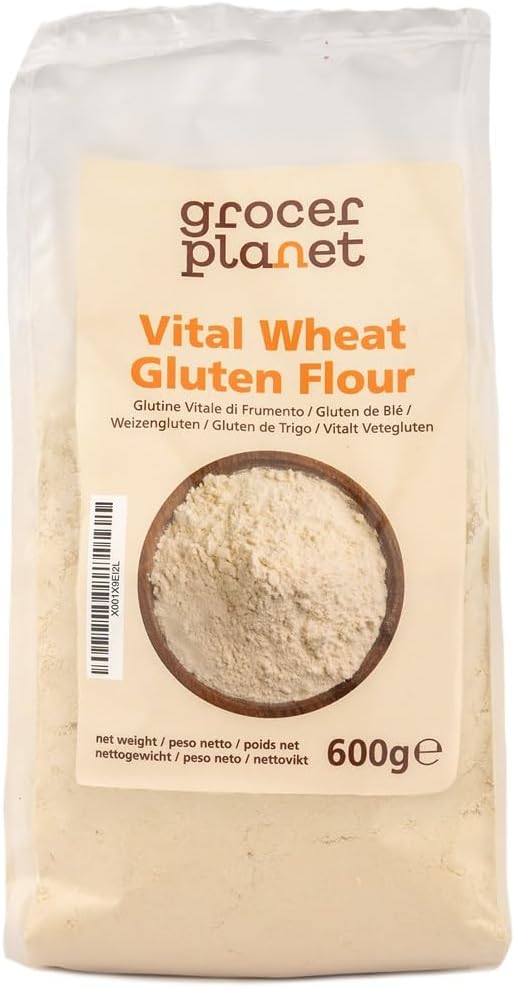 Grocer Planet - Vital Wheat Gluten Flour (600g) - Natural | GMO Free | Vegan Friendly