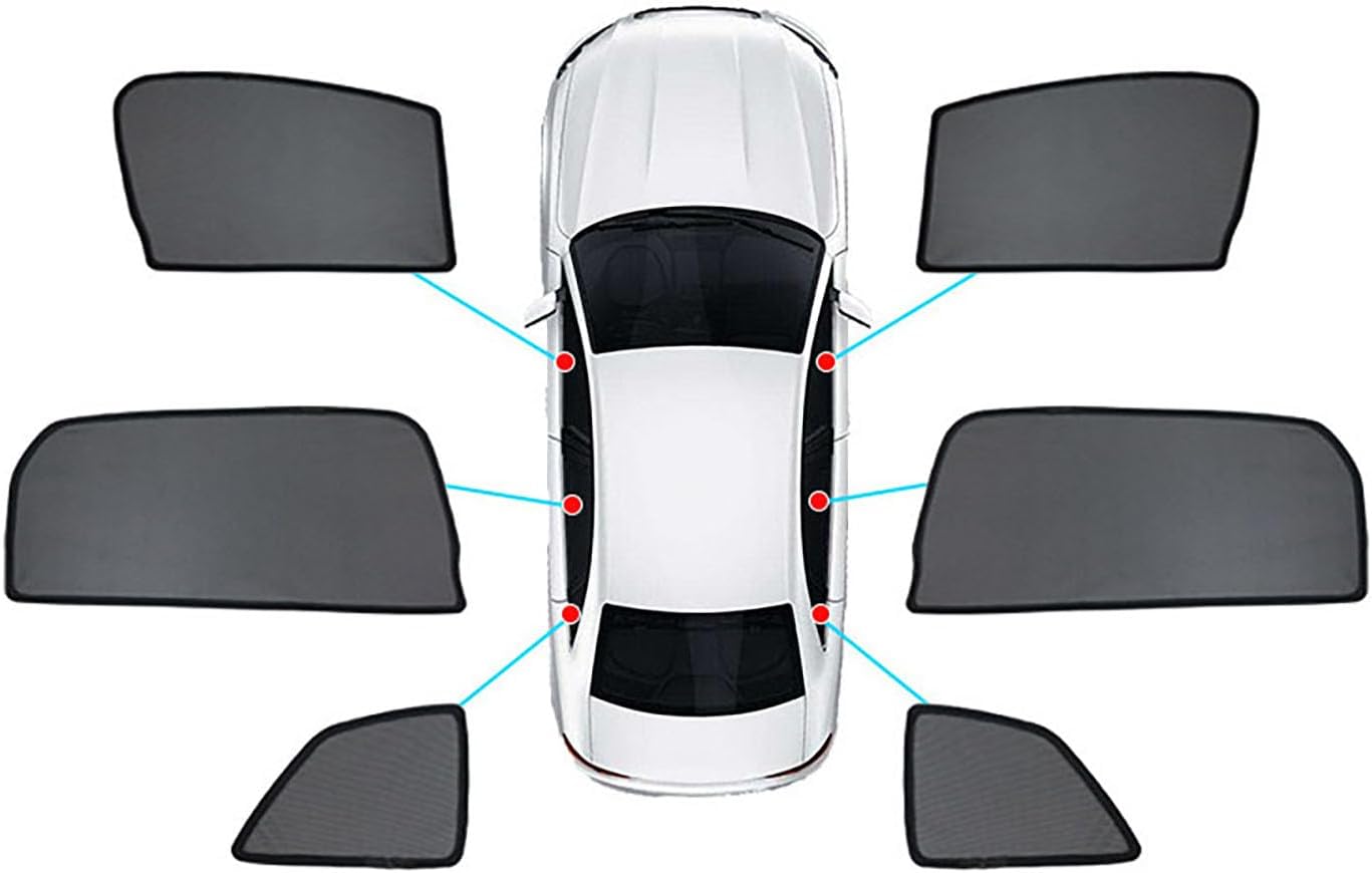 Car Side Window Sunshade for Nissan Terra 2018 2019 2020 2021 2022 2023 2024 2025 Blackout Blinds Sun Shield UV Privacy Protection Accessories,6PCS