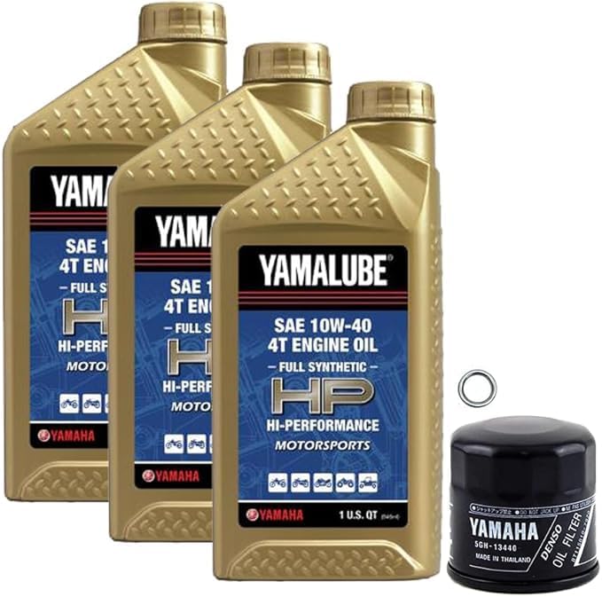 OEM Yamaha 2018-2026 MT-07 Full Synthetic Oil Change Kit MT07 Oil, Filter, & Gasket
