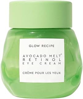Glow Recipe Avocado Retinol Eye Cream for Wrinkles - Overnight Under Eye Cream for Dark Circles, Firming & Brightening Dull, Puffy Eyes - Time Release Niacinamide & Caffeine Eye Cream (15ml)