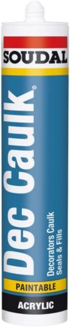 Soudal Decorators Caulk 300ml - Gap Filler - White Painters Caulk