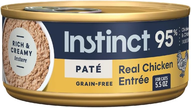 Instinct Original Grain Free Real Chicken Recipe Natural Wet Canned Cat Food, 5.5 Ounce (Pack of 12)