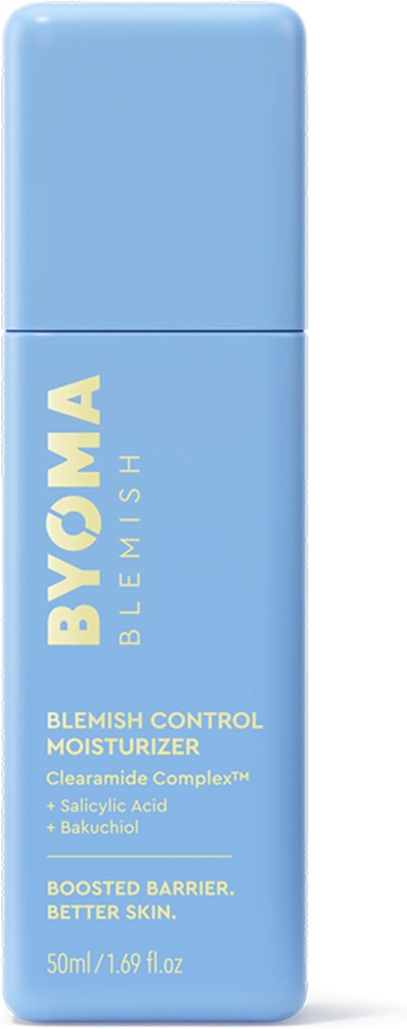 BYOMA Blemish Control Moisturiser (50ml) Ultra Lightweight and Oil Free for Acne-Prone Skin, with Salicylic Acid to Help Clear Breakouts and Reduce Post-Blemish Marks for Smoother, Healthier Skin