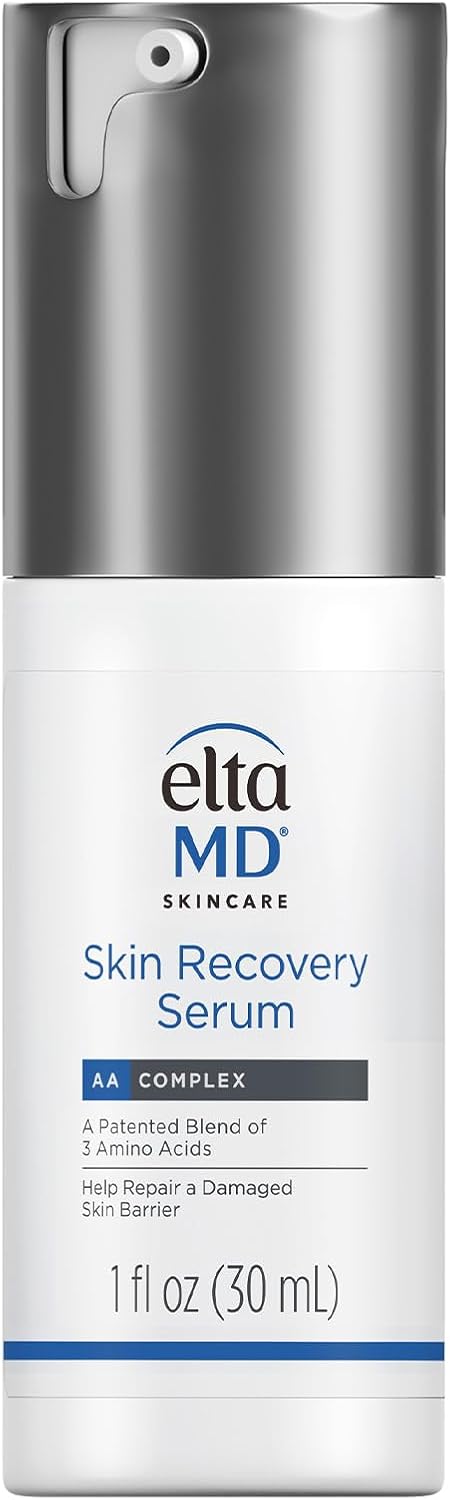 EltaMD Skin Recovery Face Serum Repairs Damaged Skin, Amino Acid and Antioxidative Formula, Hyaluronic Acid Face Serum with Vitamin B5, 1 Fl Oz, Untinted
