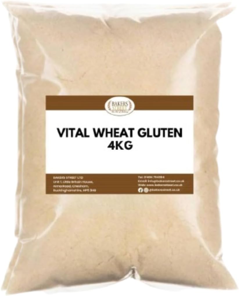 Vital Wheat Gluten 4Kg – High Protein, Vegan, Keto-Friendly, Natural Dough Enhancer, Ideal for Seitan, Bread Making, Baking, Meat Substitutes, Low-Carb Cooking, High-Gluten Flour Substitute