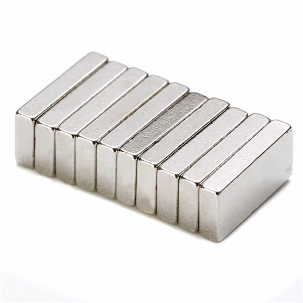10Pcs Strong Neodymium Magnets, Rare Earth Magnet, 15x6x3mm Rectangular Bar Magnet For Arts Crafts Hobbies Whiteboard Fridge and Office