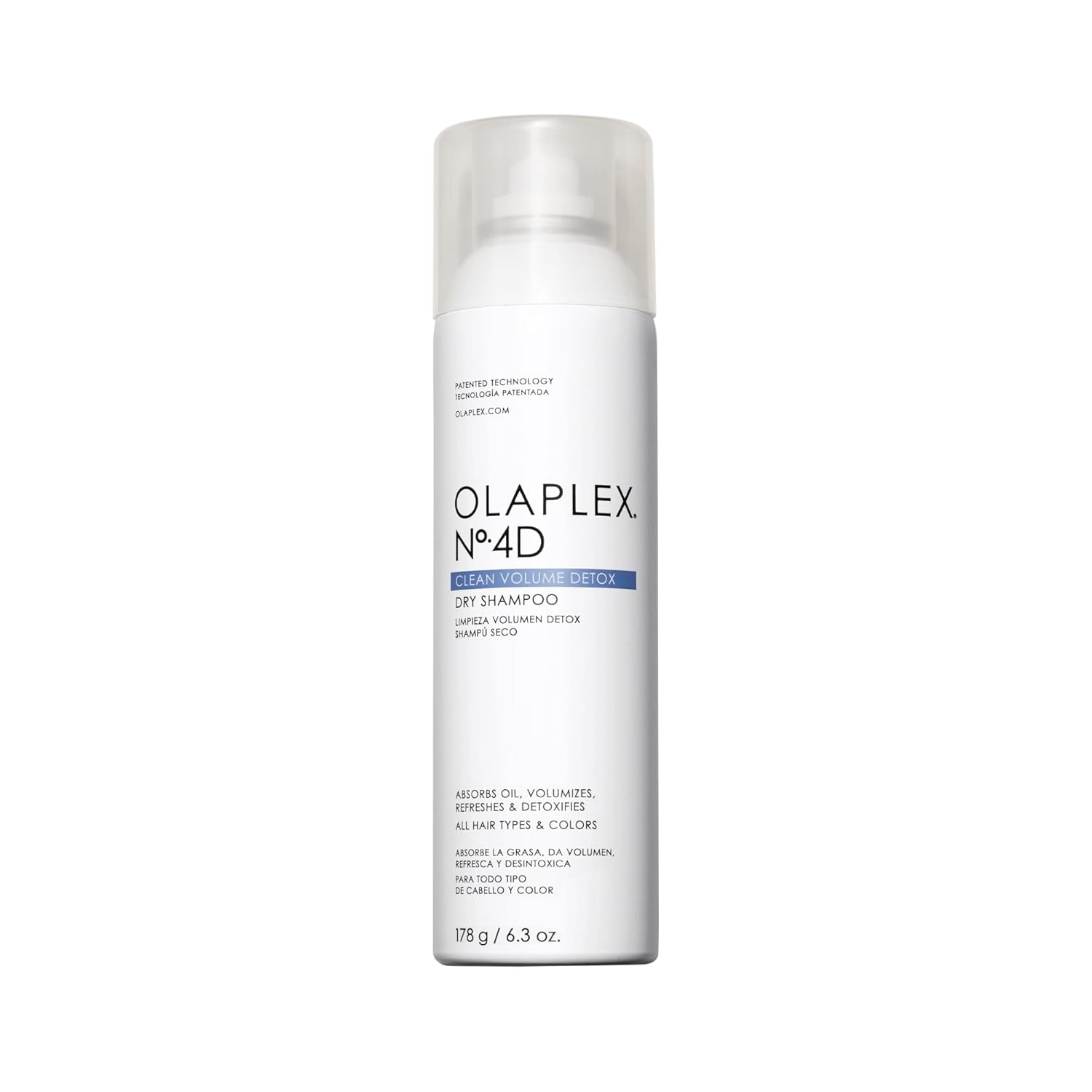 Olaplex No. 4D Clean Weightless Volume Dry Shampoo, Detoxifies Scalp, Neutralizes Odor, Leaves Hair Feeling Clean, For All Hair Types, 6.3 oz