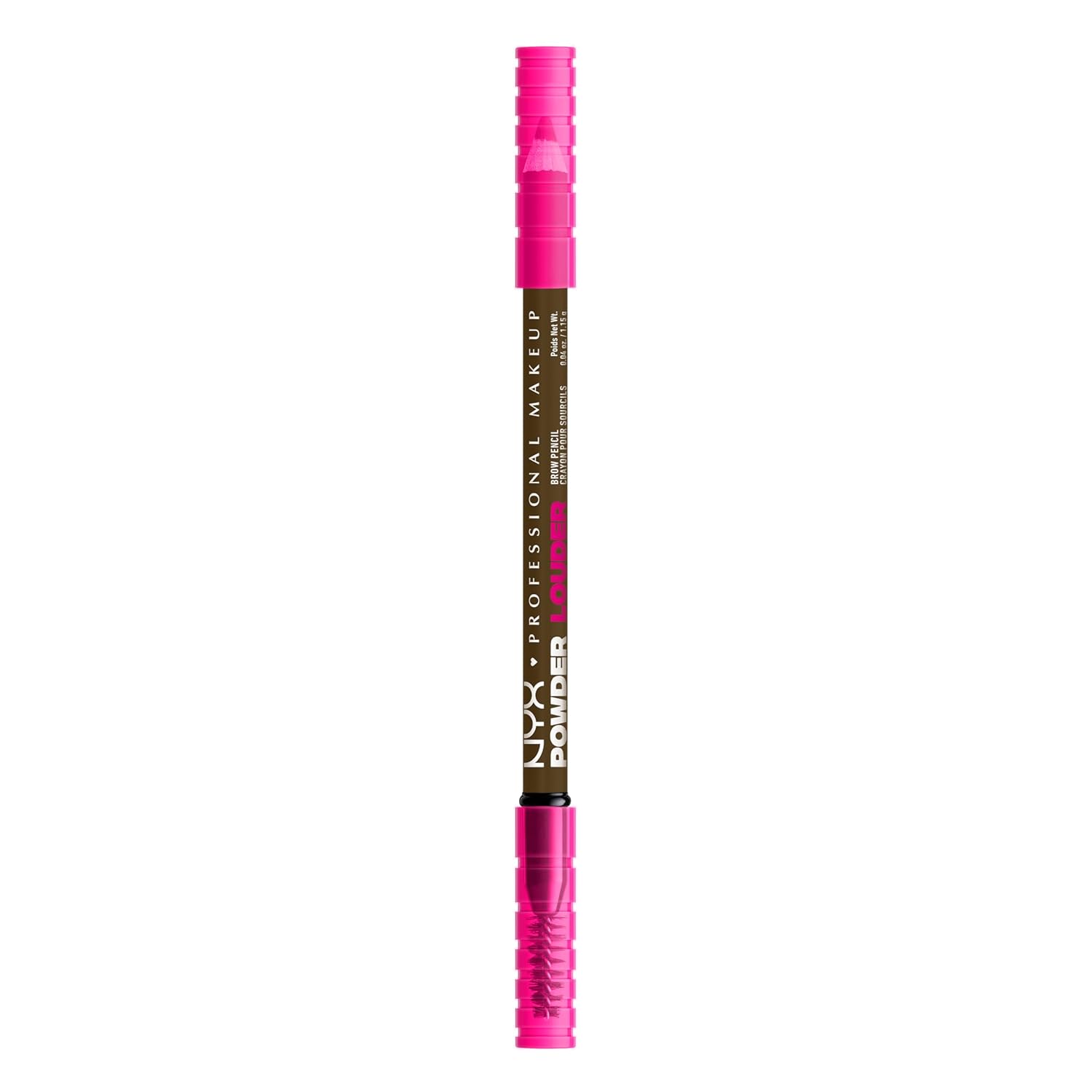 NYX PROFESSIONAL MAKEUP Powder Louder Eyebrow Pencil, Brow Pencil with Buildable Volume For Up To 12HR Wear, Vegan Formula - Taupe