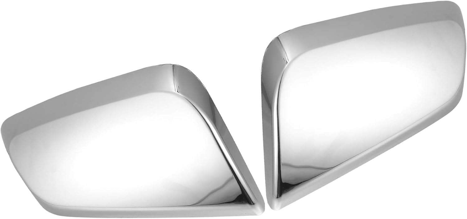 for Chevrolet Impala 2014-2020 Driver Passenger Side Mirror Covers Cap Overlay Rearview Mirror Guard Covers Silver Tone 1 Pair