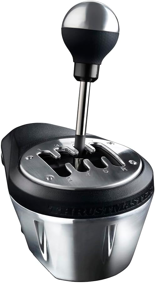 Thrustmaster TH8A Shifter Add-On - High-Precision Gear Shifter with H.E.A.R.T HallEffect AccuRate Technology for PC, PS4, PS5, PS5 Pro, Xbox One, and Xbox Series X|S