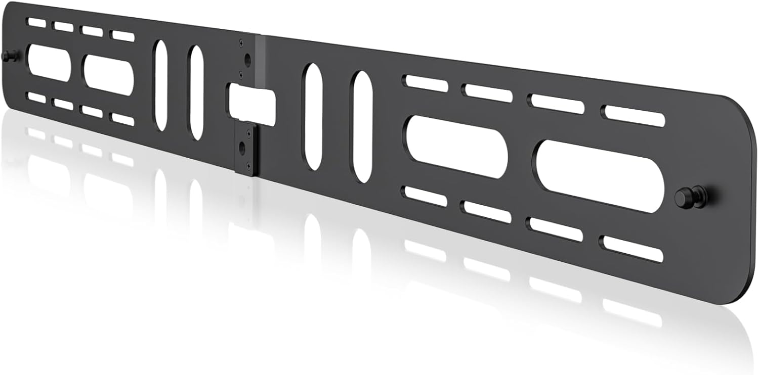 notiela Heavy-Duty Soundbar Wall Mount for Sonos Playbar Wall Mount Bracket for Space Saving - Durable Metal Mounting Bracket for Sonos Playbar Mount Under or Above TV Easy to Install