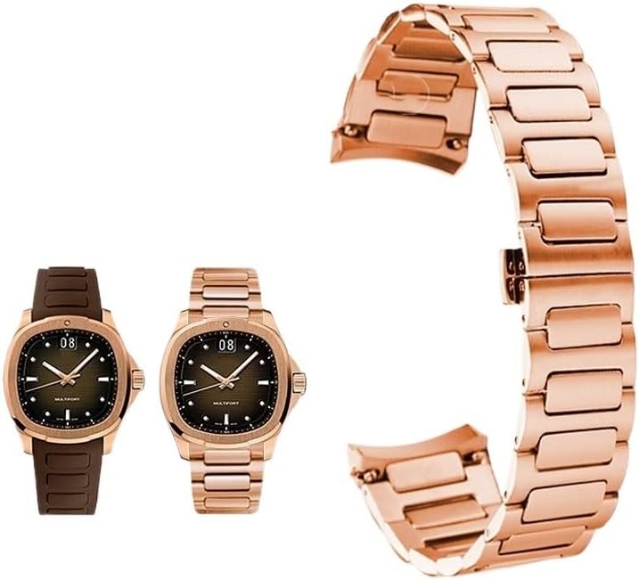 dongriuk Stainless Steel Wristwatch Band For Mido Multifort TV Series M049526A M049 Men's Watchband Curved Interface SteelStrip