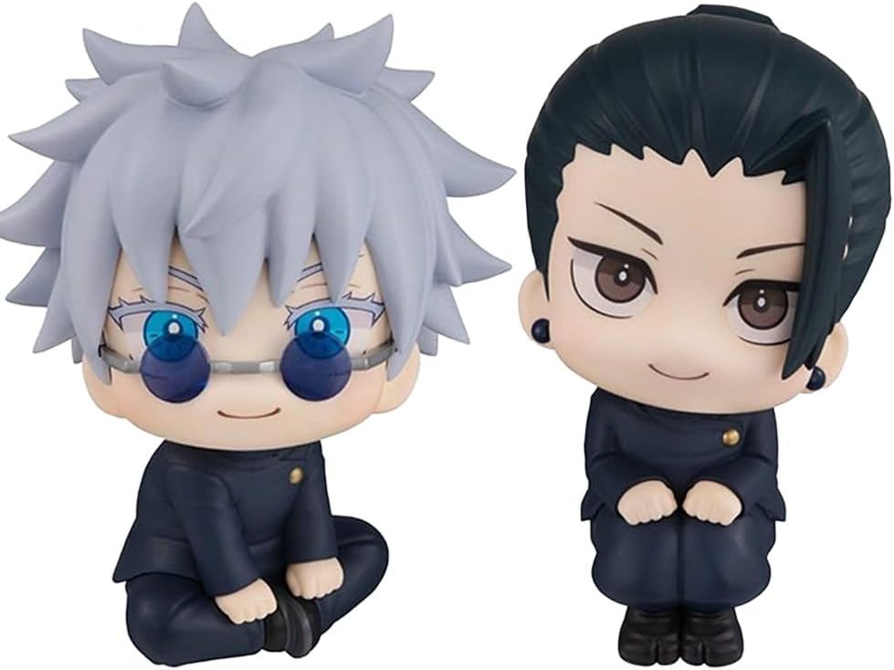 Anjinguang Geto Suguru Fushiguro Toji Figure Statue Anime Action Figur 10cm Mini Look Up Figuren Desktop Decoration Model Collection Gifts for Fans