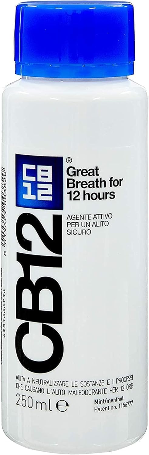 CB12 Mint Menthol Safe Breath Mouthwash (250ml) - Pack of 2