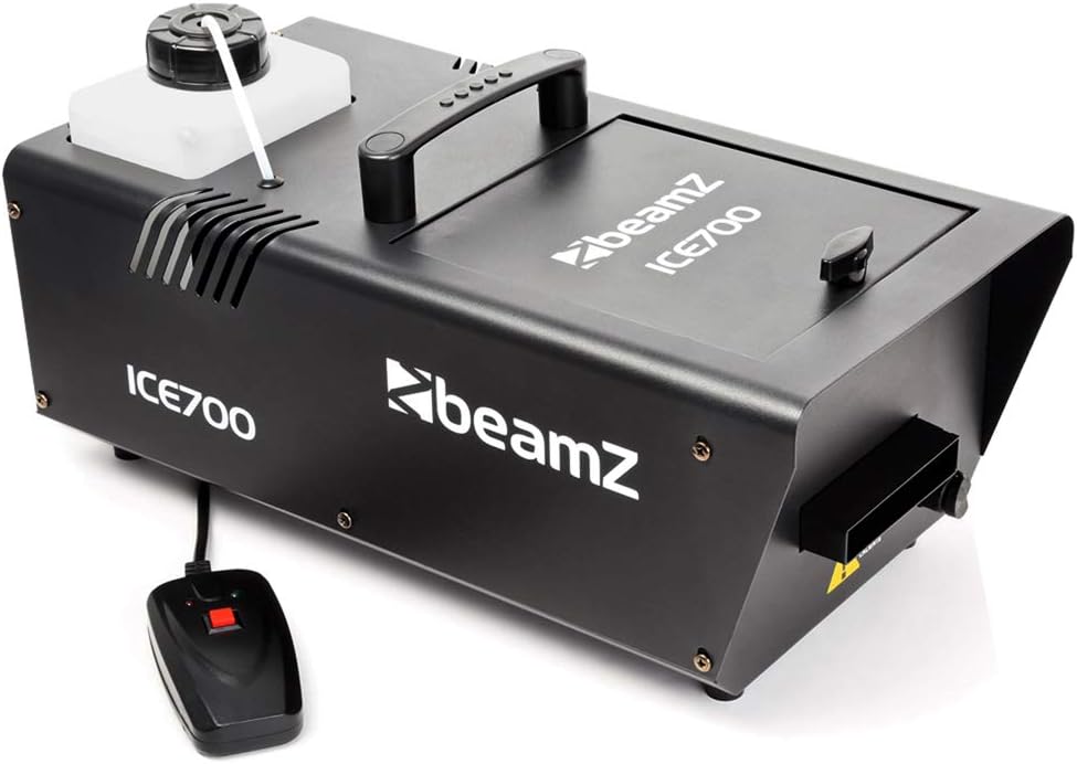 beamz ICE700 Professional Low Fog Machine - High-Output Ground Fogger, Low Lying Mist Effect for Stage, Weddings, Events and Parties, Durable Compact Design