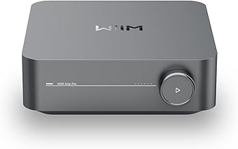 WiiM Amp Pro: Multiroom Streaming Amplifier | Compatible with Google Cast, Alexa | HDMI, Voice Control | Stream from Spotify, Amazon Music, Tidal & More - Dark Gray