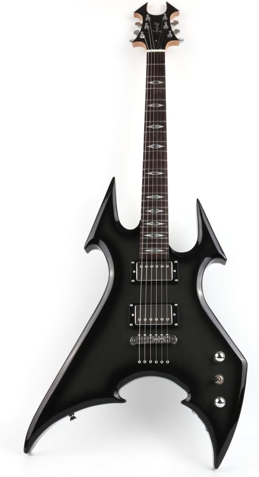 Fojill FHM-602 Solid Body Full Size Canadian Maple Neck Genuine Rosewood Fretboard Fingerboard Mahoghany Body Electric Guitar(Metallic Black)