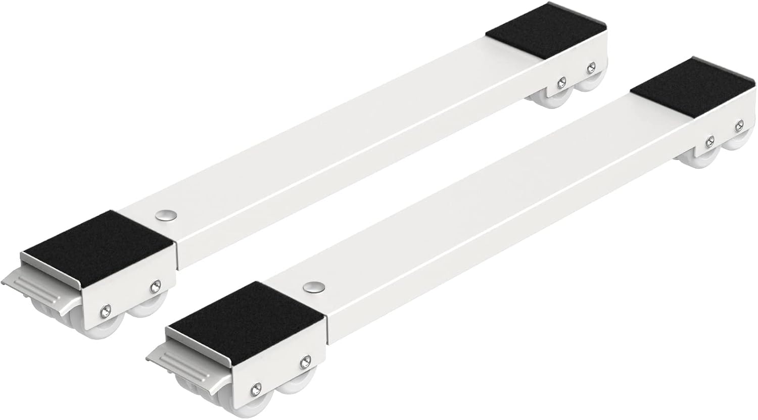 Ronlap Furniture Washing Machine Dolly, Extendable Appliance Rollers Refrigerator Heavy Duty, Washing Machine Stand Wheels Fridge Appliance Dolly Movers Mobile Washer and Dryer Moving Base, White