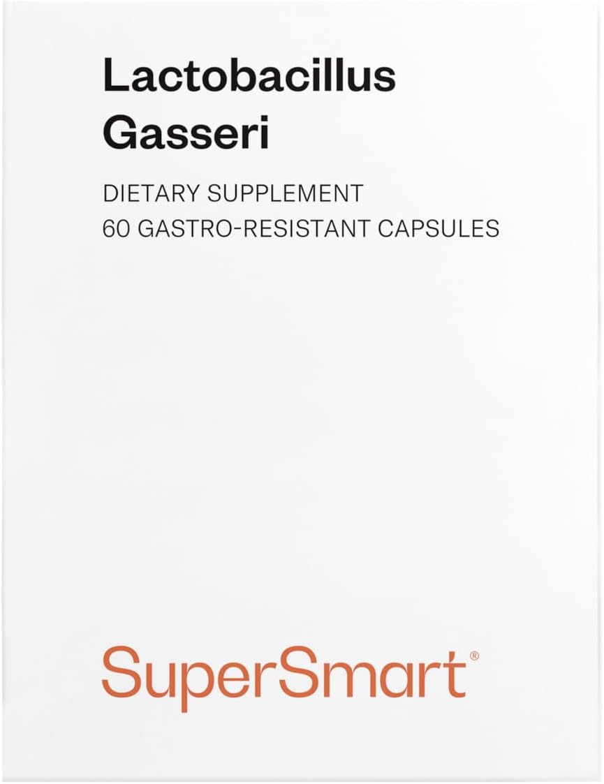 Supersmart - Probiotic Strain - Lactobacillus Gasseri - Optimal Delivery of 6 Billion Micro-Organisms (cfu) Per Day - Restores The Balance of intestinal Microflora | Non-GMO & Gluten Free - 60 Dr Caps