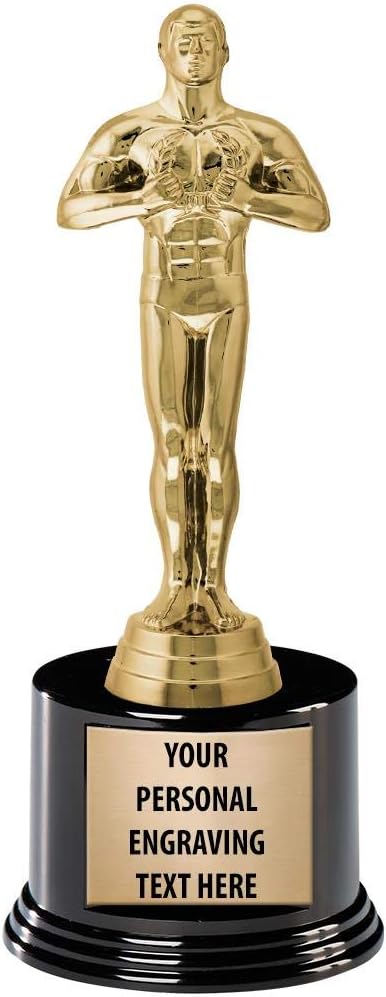 Crown Awards Gold Award Ceremony Trophy, Measures 8.5" and Features Your Free Engraving, Prime