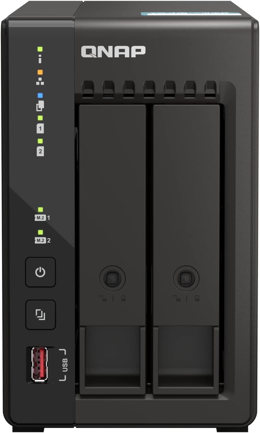 QNAP TS-253E-8G 2-Bay Intel Quad-core CPU Multimedia NAS with Dual 2.5GbE, 8GB RAM