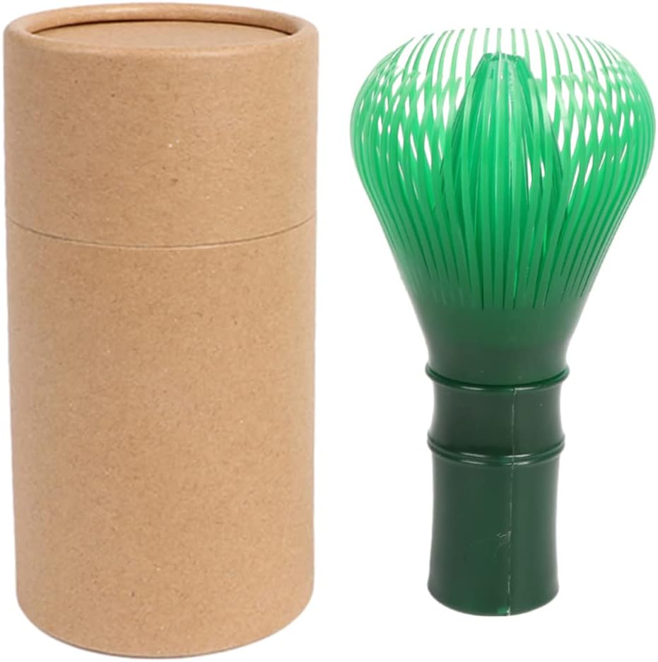 Resin Matcha Whisk Chasen Brush Tools for Matcha Green Tea Powder Reusable Powder Whisk Prepare Japanese Matcha Tea (Green)