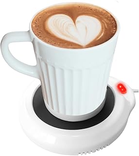 Evelots Electric Desk Cup Warmer - Candle Warming Plate - Coffee Mug Heater - Also Great for Hot Tea, Hot Chocolate, Soup, Scented Candles - On/Off Indicator Light