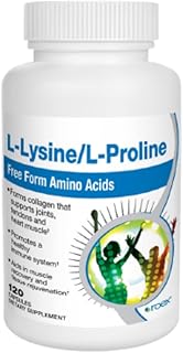 Roex Vitamins | L-Lysine | L-Proline | Muscle Maintenance and Recovery | Healthy Joints | Nutritional-Supplement | 120 Count