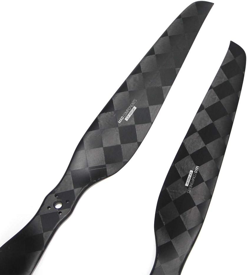 Fluxer CB2 26X8.0in PROP-D10-D20(M3X4) MAD COMPONENTS Upgraded Ultralight Carbon Fiber Propeller for The Drone multirotor Quadcopter Hexrcopter Drone RC DIY Hobby rig