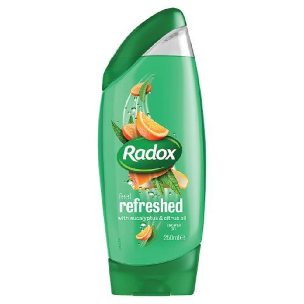 Unilever Radox Feel Refreshed with Eucalyptus and Citrus Oil Shower Gel 250 ml (Pack of 6)