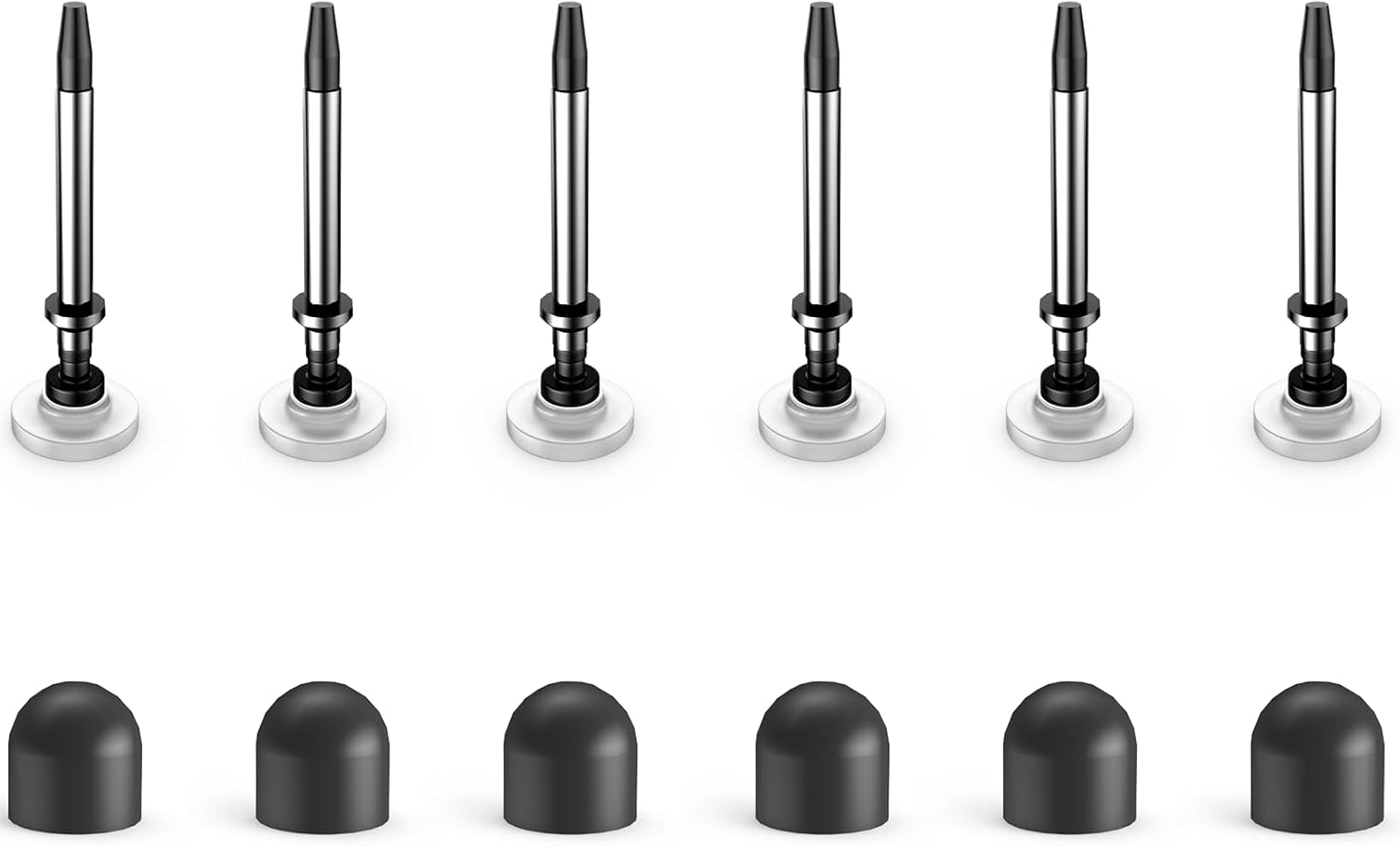 6 Rubber Tips+6 Transparent Disc Tips,Stylus Replacement Tips Compatible with Accokids 2 in 1 High Sensitivity Rotatable Stylus