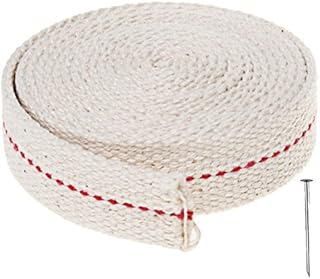 12 Foot Oil Lamp Wick, 2 Rolls 3/4" Inch Cotton Lantern Wick Oil Latern for Kerosene Burner Lighting & Paraffin Oil Wick (6 Foot per Roll)